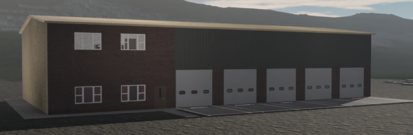 Rural 2 Story Fire Station
